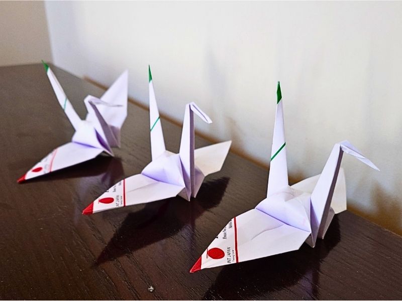 ウェルカム折り鶴