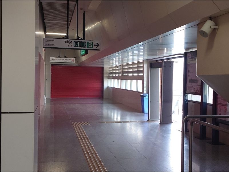 左に曲がる場所